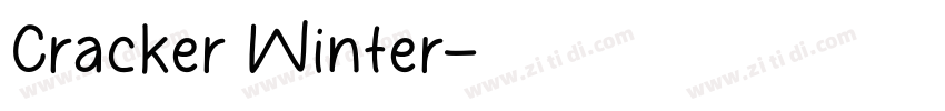 Cracker Winter字体转换